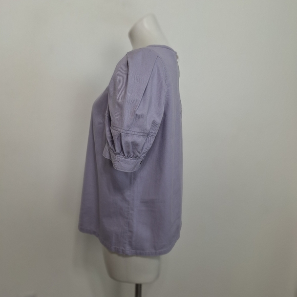 Universal Thread NEW Coquette Lavender Puff Sleeve Streetwear Blouse Size S - Picture 9 of 14